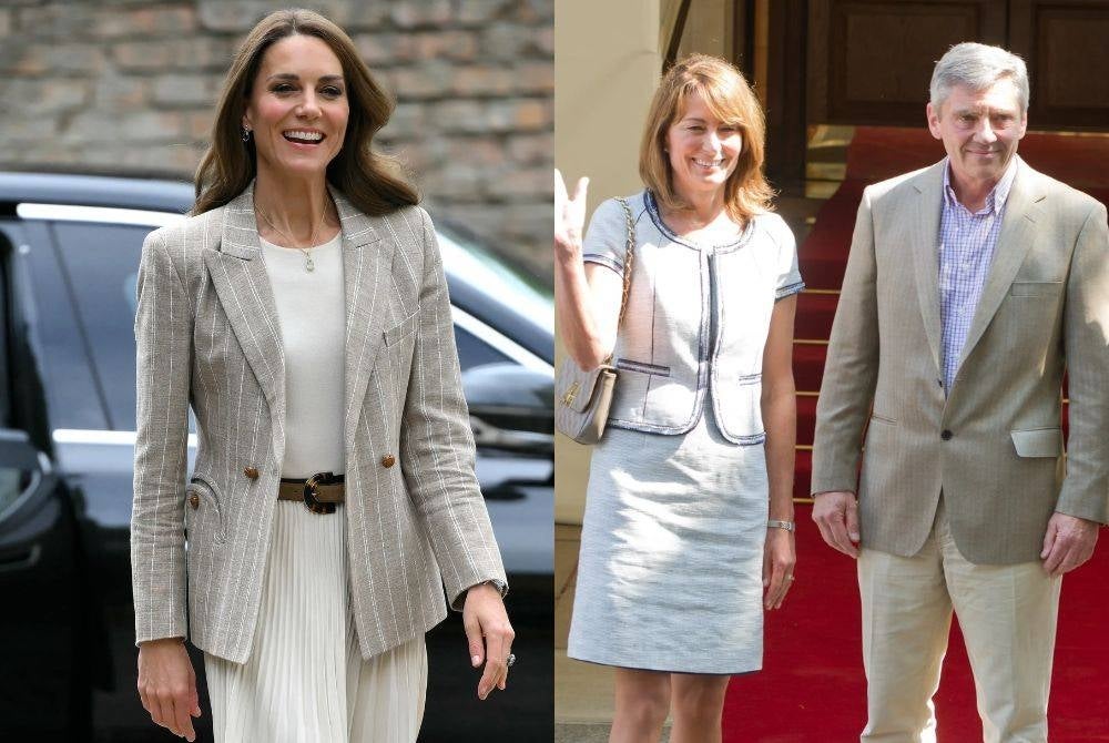Kate Middleton and her parents.