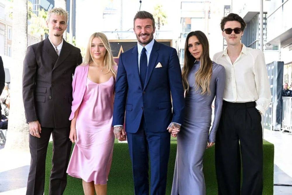 David Beckham celebrated a major career milestone with Victoria and three of their children by his side. Brooklyn was notably absent from the occasion.