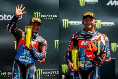 Hakim Danish menamatkan penantian sedekad Malaysia untuk kembali bergelar juara Moto3.