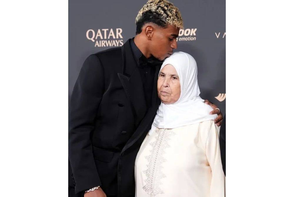 Lamine Yamal shares a quiet moment with his paternal grandmother, whose sacrifices helped bring the family from Morocco to Spain.