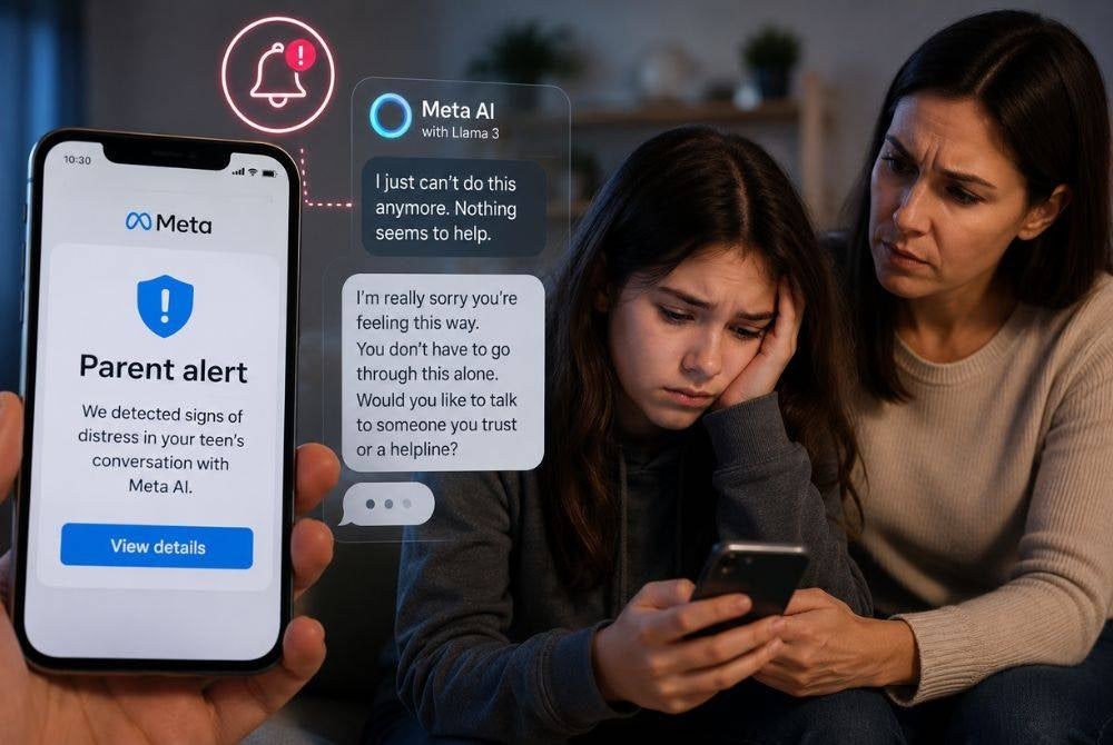 Meta is introducing new AI safety features designed to better protect teenagers during sensitive conversations, with a stronger focus on mental wellbeing.