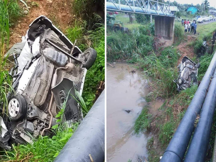 Dua guru wanita maut, dua cedera, kereta terjunam gaung