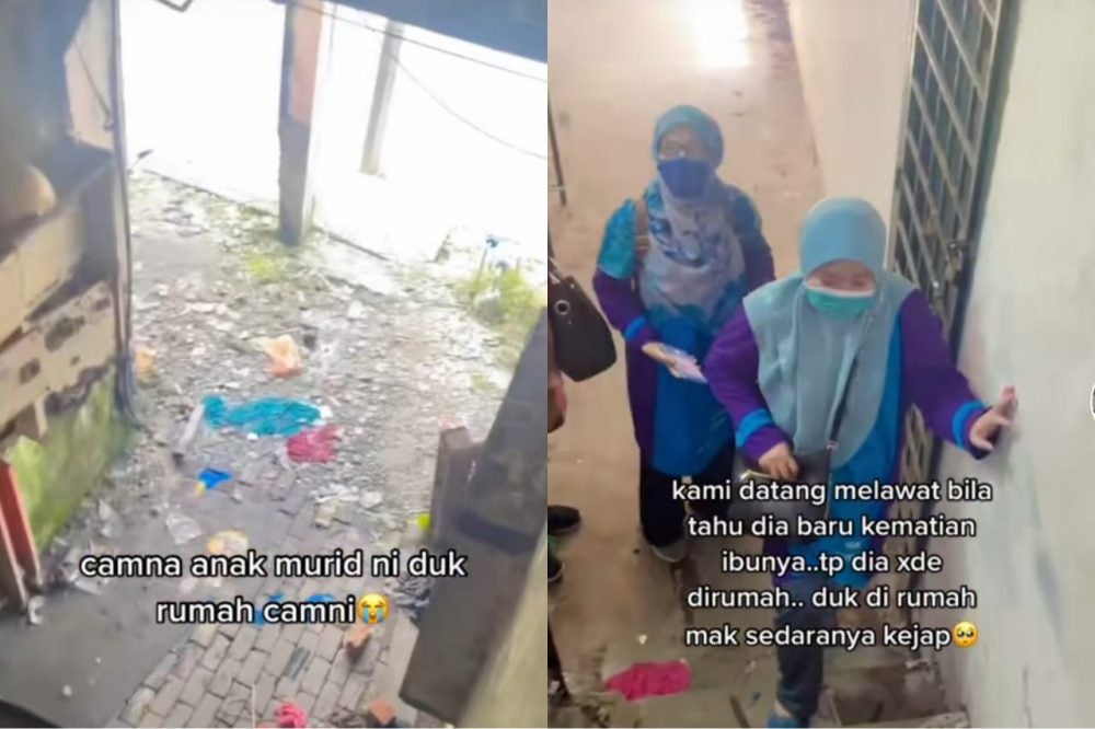 Cikgu sayu lihat keadaan rumah murid tahun1