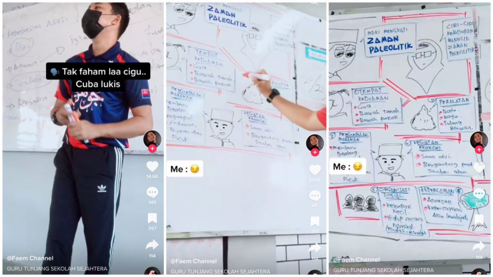 VIDEO Guru tarik minat murid belajar Sejarah guna bakat melukis