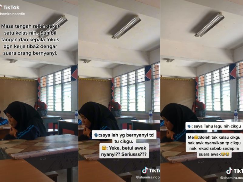 (VIDEO) Tercari-cari pemilik suara merdu, Cikgu Shamira tidak sangka ia milik pelajarnya