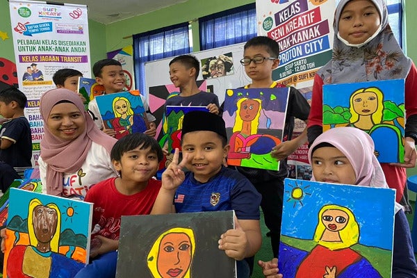 Kelas Seni Kreatif beri peluang kanak-kanak kembang bakat melukis