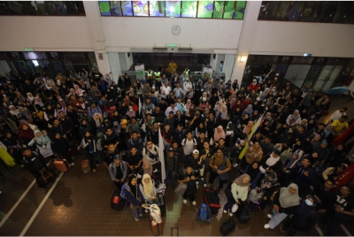 Sebahagian mahasiswa Program Jom Balik Raya UPM@WAZAN 2023.