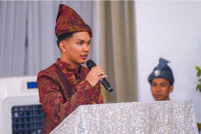Luqman Naqiuddin Zulhaimi, Pengarah MPG'24 ketika memberi ucapan.