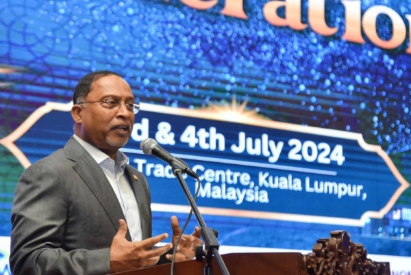 Zambry Abd Kadir di Simposium Antarabangsa Malaysia Madani 2024.