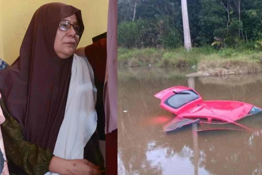 Muhammad Amidee maut manakala rakannya cedera selepas kereta Perodua Axia yang dinaiki mereka terbabas sebelum terjunam ke dalam tasik di UMK, Kampus Jeli. Gambar kiri (Saida). 