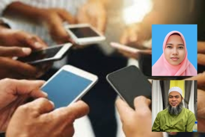 Di mana sahaja kita pergi seperti di restoran, dalam pengangkutan awam malah di ruang keluarga pemandangan yang biasa kita lihat ialah anak-anak yang leka menatap skrin sementara komunikasi dengan ibu bapa dan orang sekeliling hampir lenyap. Gambar kecil: Siti Nursyahirah dan Dr Jaharudin 