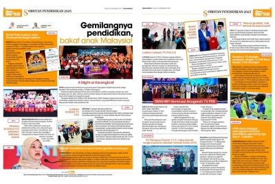 Sorotan Pendidikan 2025 disiarkan dalam sisipan Sinar Bestari pada Isnin. 