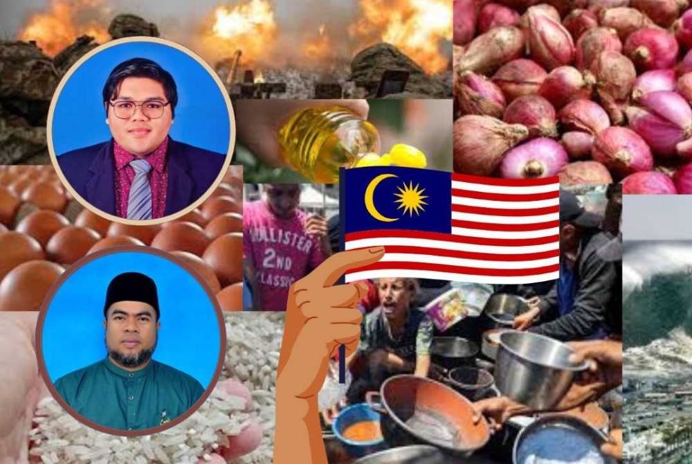 Malaysia pernah menghadapi gangguan bekalan makanan beberapa tahun kebelakangan ini. Namun, jika sistem sekuriti atau keterjaminan makanan negara masih terus lemah atau diabaikan, adakah kita bersedia untuk menghadapi senario menakutkan ini menjelang 2026, di mana hidup tanpa makanan mungkin bukan lagi sekadar imaginasi, tetapi ancaman sebenar. Gambar kecil: Muhamad Adhwa' Rafid dan Dr Jaharudin