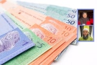 Langkah ini bukan sekadar pemberian tunai, tetapi satu strategi menyeluruh yang menyentuh aspek sosial, pendidikan dan ekonomi negara. Foto: Canva. Gambar kecil: Nur Syahira dan Dr Jaharudin 