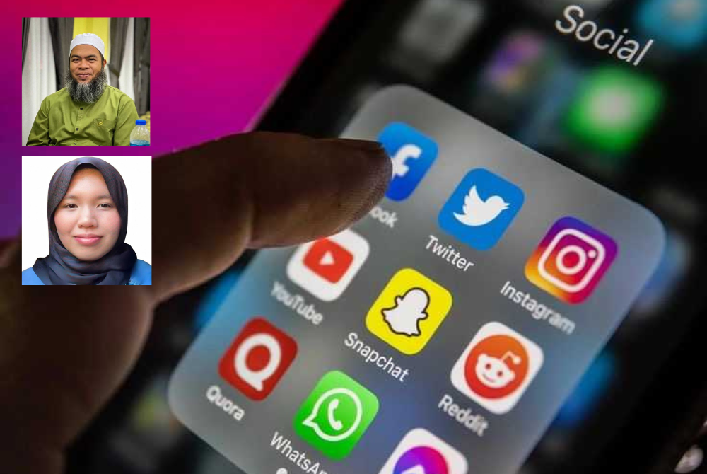 Walaupun teknologi membawa banyak manfaat kepada masyarakat global namun ia juga mencetuskan fenomena yang semakin membimbangkan iaitu Short Attention Span atau mudah hilang fokus. Gambar kecil: Aliah Aqilah dan Dr Jaharudin 