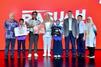 SK Sungai Padas diumum johan dalam Pertandingan Video Pendek 'Integriti Dibina Rasuah Binasa' pada Rabu. FOTO: ASRIL ASWANDI ABD SHUKOR