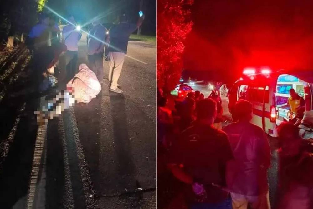 Kejadian mangsa disondol babi dikongsikan abang iparnya di Facebook.