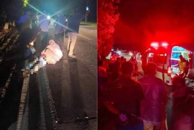 Kejadian mangsa disondol babi dikongsikan abang iparnya di Facebook.