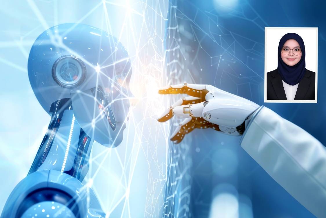 AI merujuk kepada sistem dan aplikasi berasaskan komputer yang mampu melaksanakan tugas yang lazimnya memerlukan kecerdasan manusia, seperti menganalisis data, memahami bahasa, membuat keputusan dan belajar melalui pengalaman. Foto: Canva. Gambar kecil: Nur Ainaa Afiqah 