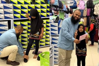 Datuk Azlan Al Amin membawa Mia ke sebuah pasaraya bagi membeli kelengkapan sekolah termasuk menyediakan yuran pendaftaran sekolah. 