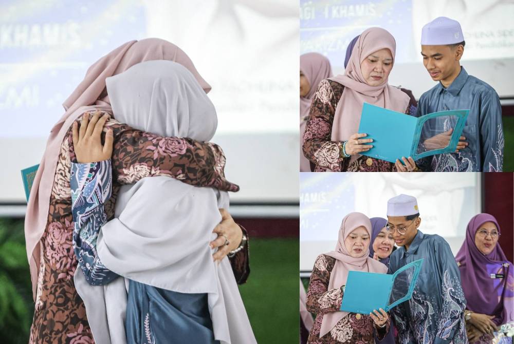 Sepanjang lawatan, Fadhlina tidak dapat menahan sebak ketika menyaksikan pelajar-pelajar STAM bergembira dengan kejayaan masing-masing. Foto: Facebook Fadhlina Sidek