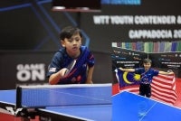 Menerusi perkongsian Facebook Harimau Malaya, Azhar Habib mempamerkan aksi cemerlang apabila menewaskan wakil tuan rumah, Ege Bolat dari Turki dengan kemenangan straight set 3–0 (11–7, 11–9, 11–9) pada perlawanan akhir. Foto: Facebook Harimau Malaya 