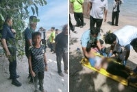 Tindakan awal Faris (gambar kiri) berjaya membantu menyelamatkan rakannya daripada lemas di Pantai Pasir Hitam pada Sabtu. Foto: Facebook Zulfadli Master