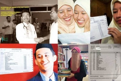 Antara pelajar cemerlang yang pernah menggemparkan Malaysia (dari kiri, atas) Allahyarham Dr Ahmad Atiq dan Dr Siti Fatimah serta (dari kiri, bawah) Dr Azali dan Nik Nur Madihah.