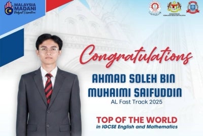 Pencapaian dirangkul Ahmad Soleh bukan sahaja membanggakan keluarga, malah mengharumkan nama institusi di peringkat antarabangsa. 