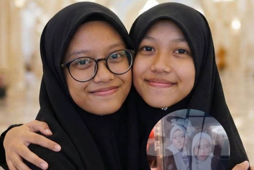 Menurut Putri Aisya Humaira (kiri), Siti Nur Zulaikha (kanan) merupakan rakan yang baik, tidak pernah berkira, saling berkongsi makanan dan sentiasa menemaninya ke mana sahaja.