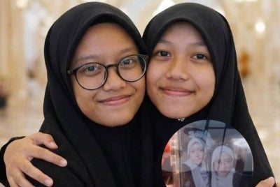 Menurut Putri Aisya Humaira (kiri), Siti Nur Zulaikha (kanan) merupakan rakan yang baik, tidak pernah berkira, saling berkongsi makanan dan sentiasa menemaninya ke mana sahaja.