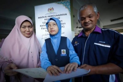 Solehah mengakui tidak menyangka namanya diumumkan sebagai antara calon terbaik pada Majlis Pengumuman Keputusan UPKK 2025 yang berlangsung di SIRAJ SUBA. 