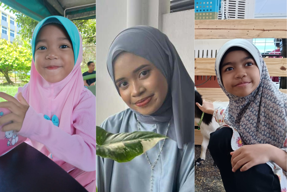 Dari kiri: Wan Khadeeja Illiyyina, Siti Adriana Eryssa dan Nurfatihah