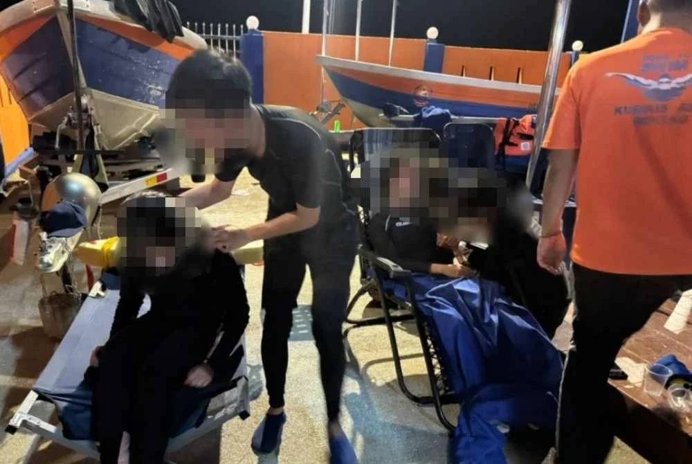 Pelajar yang trauma dihantar ke Hospital Sultan Abdul Halim Sungai Petani untuk rawatan lanjut. 