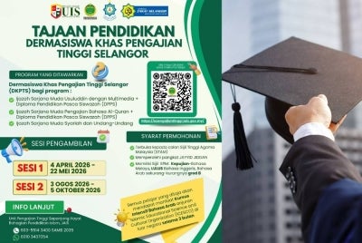 Tarikh permohonan adalah dari 4 April hingga 22 Mei bagi pengambilan pertama dan 3 Ogos hingga 5 Okt bagi pengambilan kedua, melalui laman sesawang https://epengajiantinggi.jais.gov.my/.
