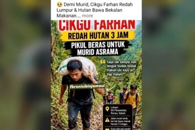 JPN Sabah menafikan dakwaan tular di media sosial yang mendakwa seorang guru terpaksa berjalan kaki sambil memikul beras untuk murid asrama di SK Pinawantai. 