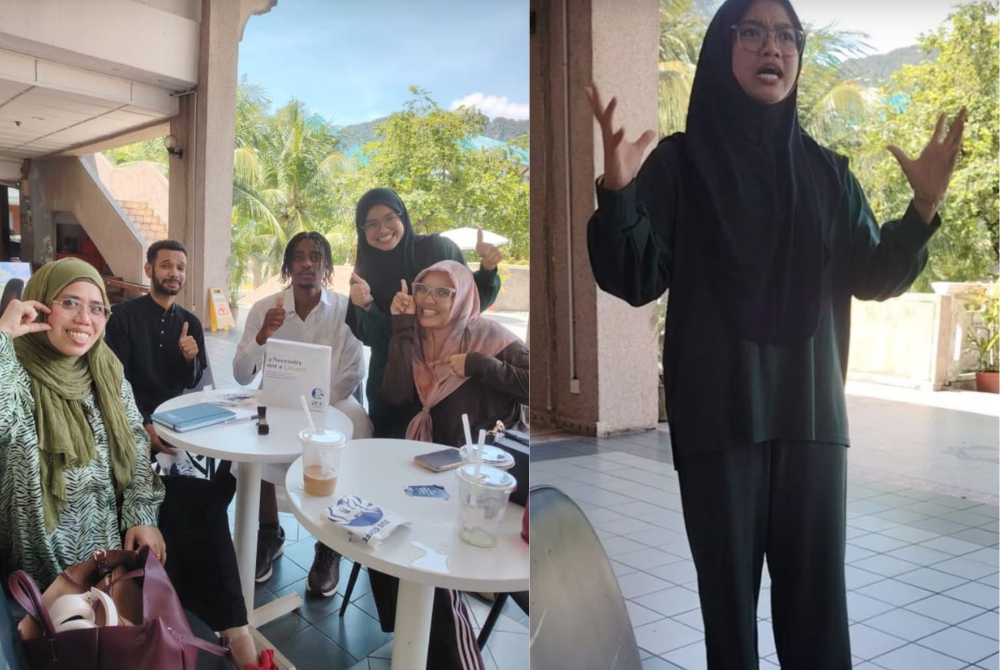 Aiena Batrisya dan rakan-rakan menjalani latihan bersama-sama.