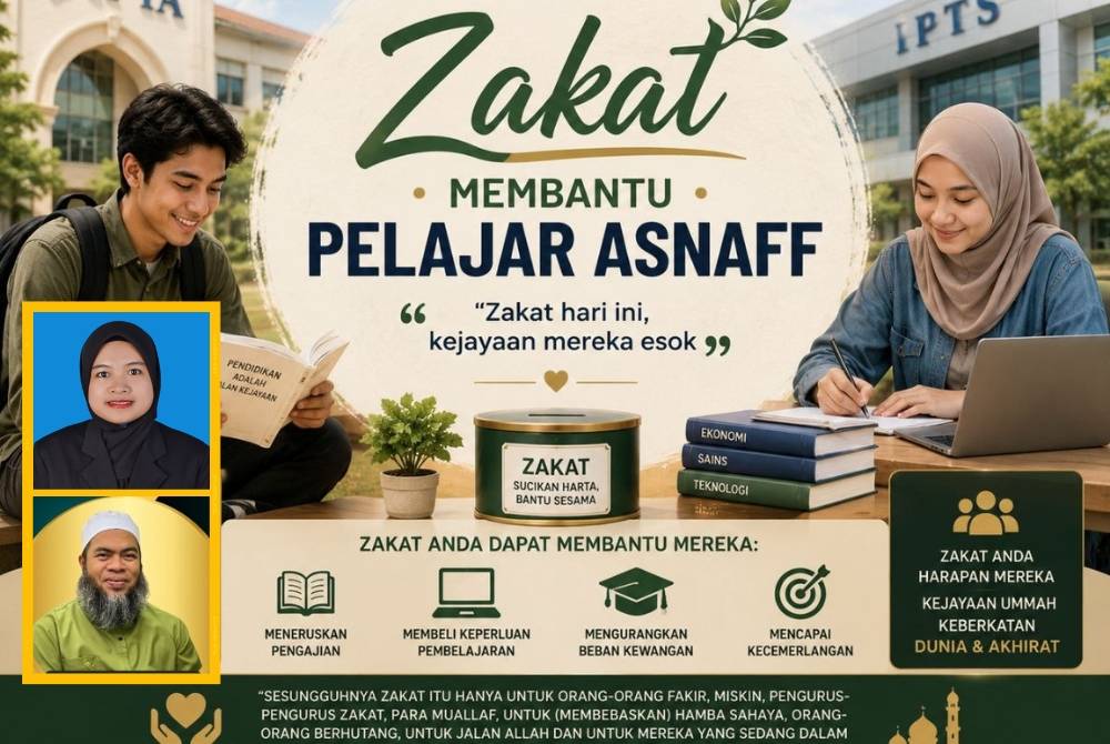 Kebanyakan pelajar universiti tergolong dalam kelompok asnaf fakir dan miskin kerana tidak mempunyai pendapatan tetap, sehingga ada hidup kais pagi makan pagi, kais petang makan petang. Gambar kecil: Che Siti Nur Izzah (atas) dan Dr Jaharudin (bawah).