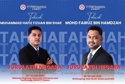 Didoakan Hafiz Fizuan (kiri) dan Mohd Fairuz terus cemerlang dalam menggalas amanah sebagai Jurulatih Negara.