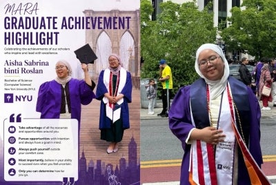 Di sebalik pencapaian hebat tersebut, Aisha sebenarnya memegang satu prinsip hidup iaitu 'Decide what is yours to hold and let the rest go'. Foto: Facebook MARA USA 