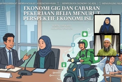  Dalam konteks semasa, ekonomi gig boleh dilihat sebagai salah satu alternatif pekerjaan yang membolehkan individu meneroka pelbagai peluang pekerjaan dan menjana pendapatan secara lebih fleksibel. Gambar kecil: Nur Athiratul Jannah (atas) dan Dr Jaharudin (bawah) 