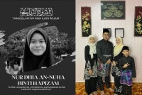Nur Dhia An-Nuha pernah hadir sebagai cahaya yang mewarnai setiap detik kebahagiaan kami sekeluarga. Gelak tawanya, senyumannya, suaranya dan kenangan bersamanya akan terus hidup dalam ingatan serta doa kami. Foto: Facebook Pizam Bieha