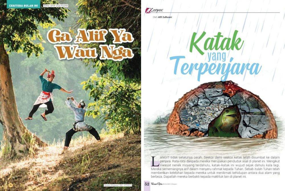 Antara karya yang dihasilkan Afif Zulhusni. 