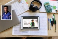 Isu sebenar bukanlah berapa lama anak menggunakan gajet, tetapi bagaimana gajet itu menyumbang kepada proses pembelajaran dan perkembangan mereka. Foto: Canva. Gambar kecil: Dr Sheikh Muszaphar Shukor 