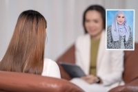Mendapatkan bantuan kaunselor bukan tanda kelemahan, tetapi satu bentuk kebertanggungjawaban terhadap kesihatan diri. Foto: Canva. Gambar kecil: Siti Fatimah 