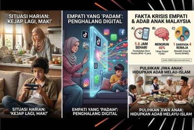 Persoalannya, bagaimana sebuah peranti sebesar tapak tangan mampu mengubah anak yang dahulunya lembut tutur kata menjadi seorang yang sambil lewa, tumpul empati dan biadap terhadap orang tua? 