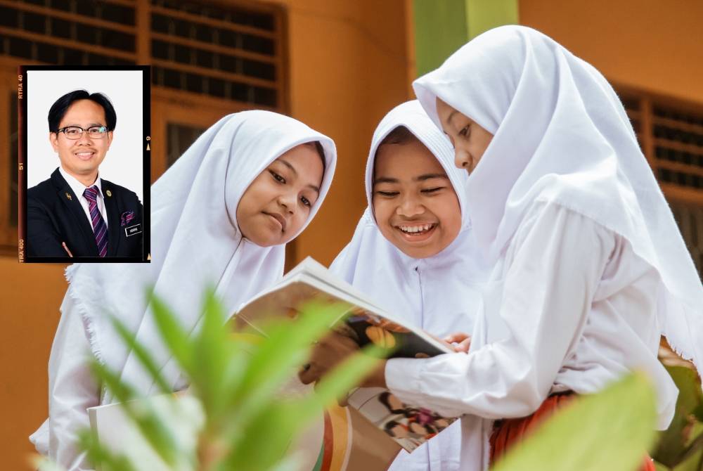 Cabaran pendidikan hari ini memerlukan pendekatan menyeluruh melibatkan perancangan pembangunan sekolah, pengagihan sumber manusia serta penggunaan teknologi. Foto: Canva. Gambar kecil: Profesor Madya Dr Hendrik 