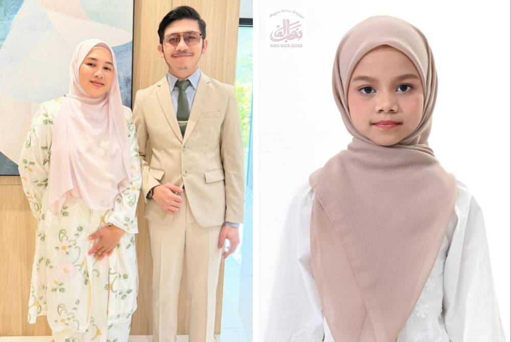 Gambar kiri, Siti Nadiah dan Sheikh Mohd Zaki manakala (gambar kanan) duta kecil Nadi Rafa Hijab, Siti Nur Widad Al Rafa. 