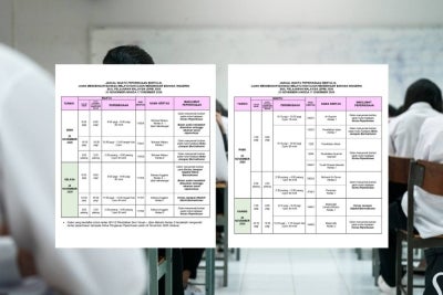 Jadual ini boleh membantu calon merancang persediaan dengan lebih baik berdasarkan tarikh, waktu dan mata pelajaran yang telah ditetapkan. 