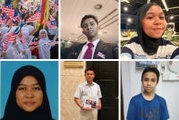 Dari kiri (atas) Izz Safwan (gambar kedua) dan Azra Imani manakala dari kiri (bawah) Athirah, Shah Faheem Zikry dan Muhammad Adam. 